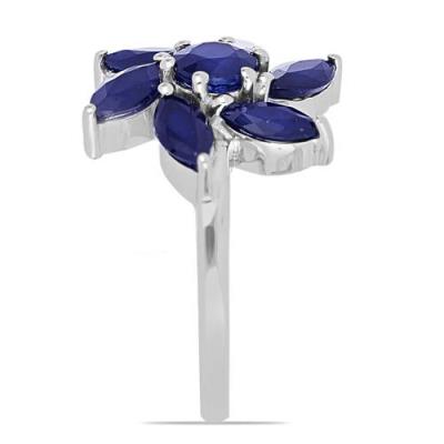 BUY 925 STERLING SILVER NATURAL BLUE SAPPHIRE  RING